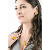 "Fluttering Blossoms of Love" Ring - Yellow