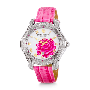 "A Dozen Roses" Watch - Bright Pink