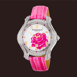 "A Dozen Roses" Watch - Bright Pink