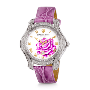 "A Dozen Roses" Watch - Lavender