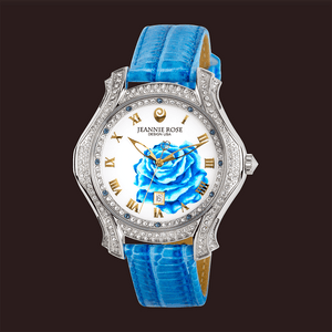 "A Dozen Roses" Watch - Light Blue