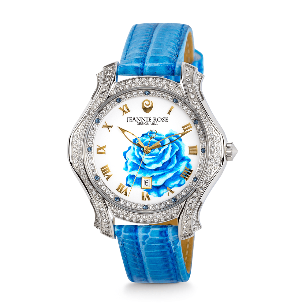 "A Dozen Roses" Watch - Light Blue