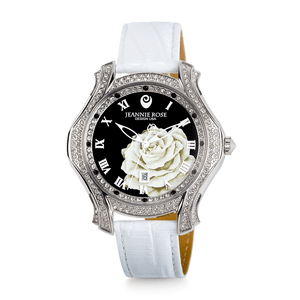 "A Dozen Roses" Watch - White