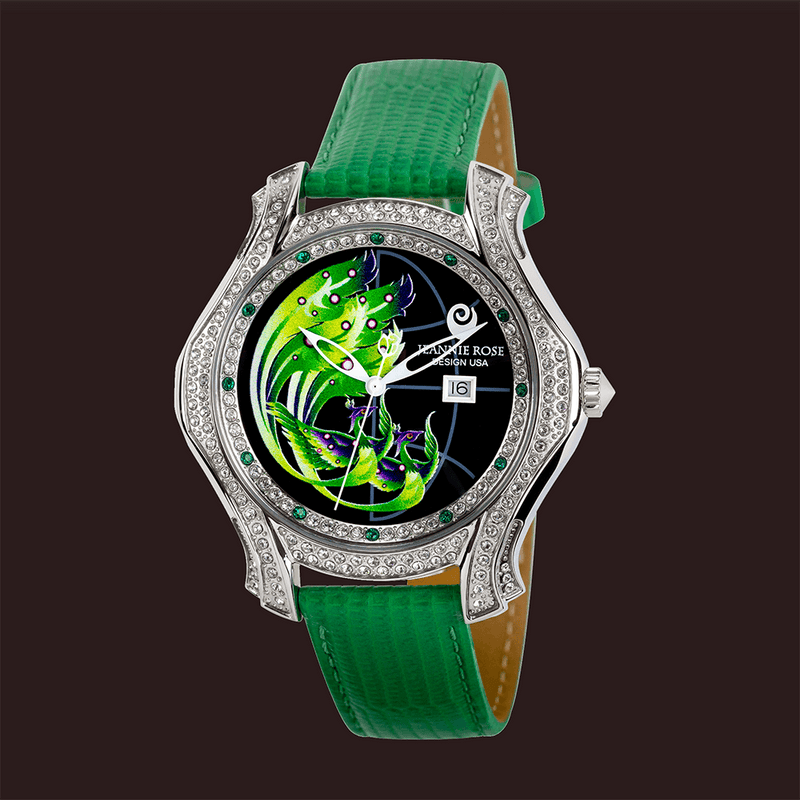 "Fire Wings" Watch - Green