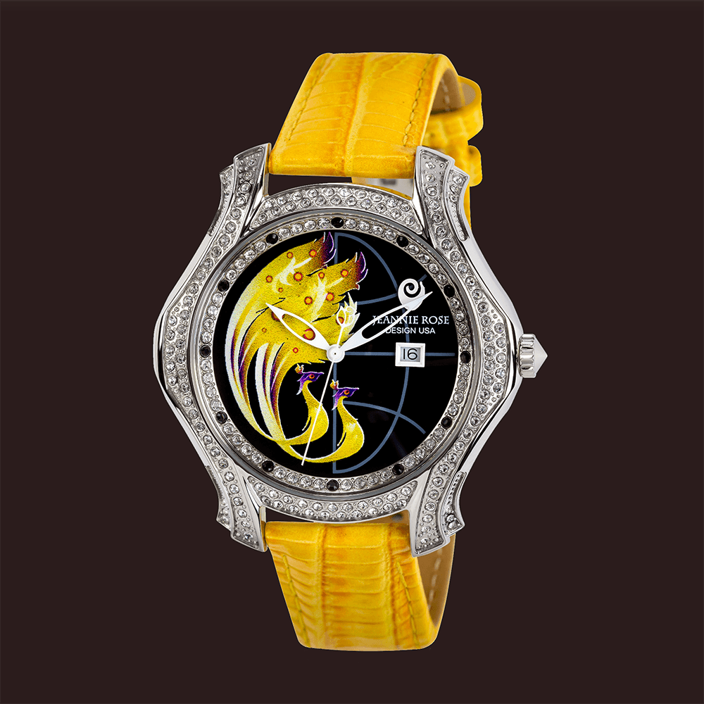 "Fire Wings" Watch - Yellow
