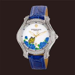 "Fluttering Blossoms of Love" Watch - Blue