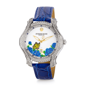 "Fluttering Blossoms of Love" Watch - Blue