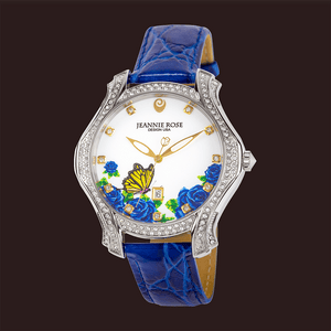 "Fluttering Blossoms of Love" Watch - Blue