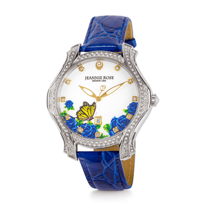 "Fluttering Blossoms of Love" Watch - Blue
