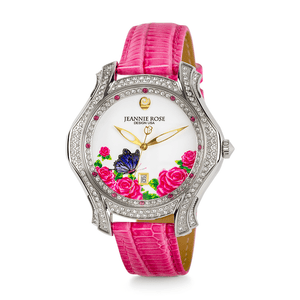 "Fluttering Blossoms of Love" Watch - Pink