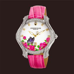 "Fluttering Blossoms of Love" Watch - Pink