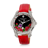 "Fluttering Blossoms of Love" Watch - Red