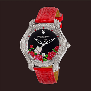 "Fluttering Blossoms of Love" Watch - Red