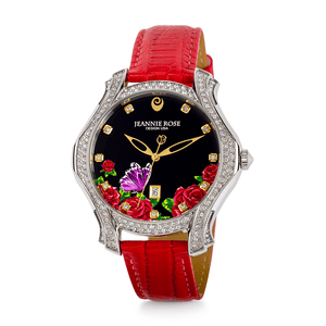 "Fluttering Blossoms of Love" Watch - Red