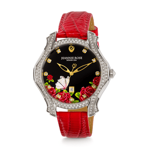 "Fluttering Blossoms of Love" Watch - Red