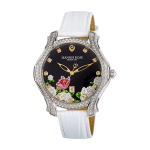 "Fluttering Blossoms of Love" Watch - White
